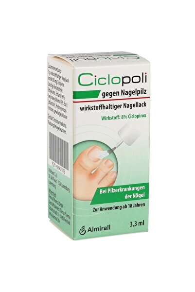 Almirall Hermal GmbH Lac Medicinal, Almirall Hermal, Ciclopoli, Anti-Fungic impotriva Ciupercii Unghiei, cu Ciclopirox, 3