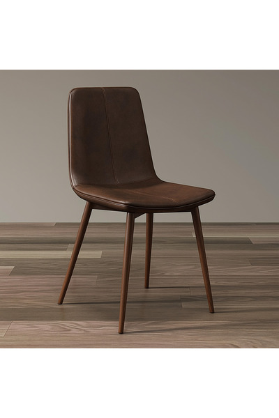 NZONE STORE Leather coffee chair with metal legs and elegant design