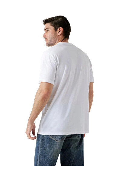 Guess Triangle Men's White Regular Fit T-Shirt M5Bi04I3Z14-G011