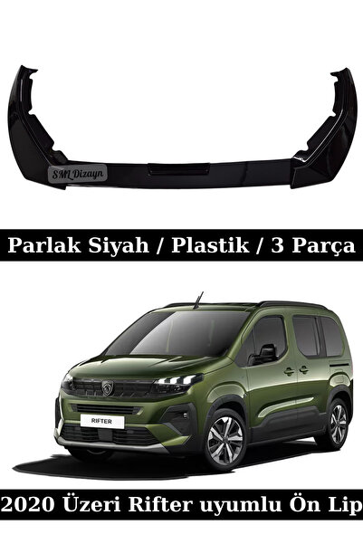 SML Dizayn 2020-2021-2022-2023-2024-2025 Peugeot Rifter Ön Lip Ek Karlık 3 Pa...