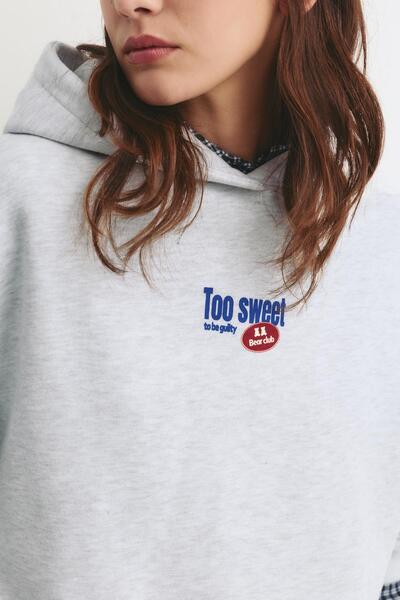 Pull & Bear Bear graphic hoodie