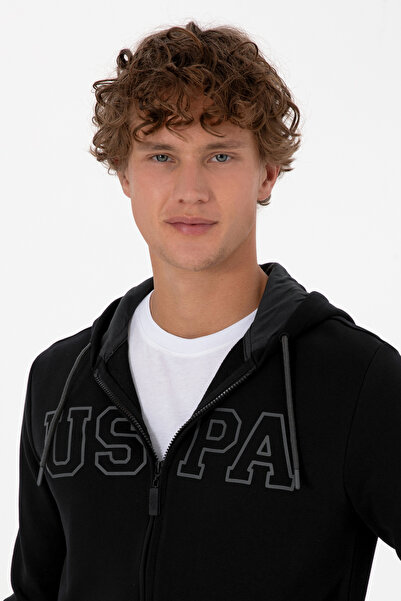 U.S. Polo Assn. Erkek Siyah Örme Hırka 50313719-VR046
