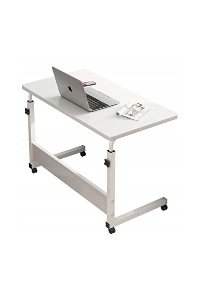 ECARLA Mobile table, adjustable, on wheels, for laptop, metal frame, 80x40 cm, eCarla, STL03WZ2