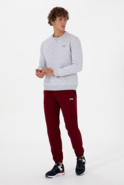 U.S. Polo Assn. Erkek Bordo Şardonlu Eşofman Altı 50313745-VR014