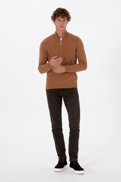 U.S. Polo Assn. Erkek Kahverengi Slim Fit Jean Pantolon 50308299-DN0031