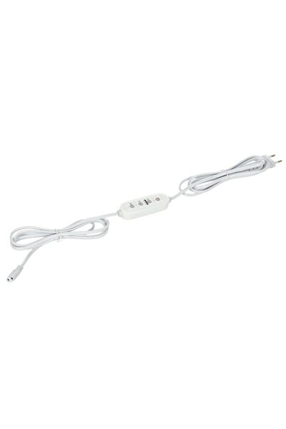 Kobi Cablu de alimentare cu controler Growly, 2 pini, 3m, alb, Design