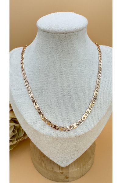 XUPING JEWELRY Crushed Chain Jeweler Model Necklace Rose Gold