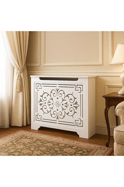 MLC WOOD MOB Capac de calorifer din lemn, alb, 135x80 cm, grosime 18 mm