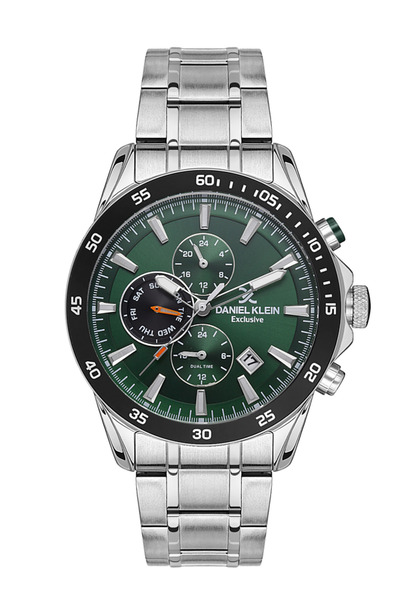 Daniel Klein Functional Steel Cord Steel Case Showing Off Men's Watch