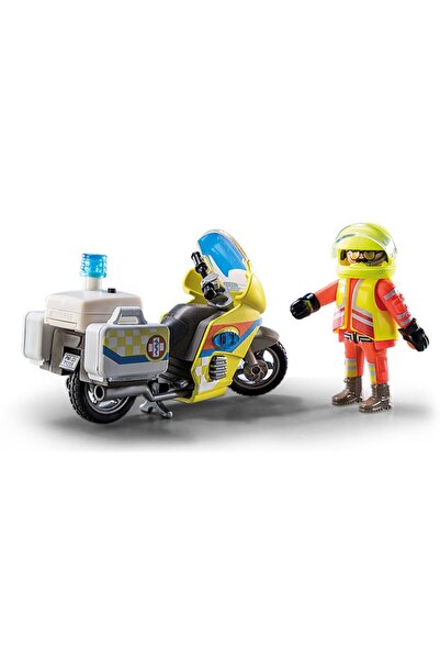Playmobil City Life - Emergency Motorcycle with Lights