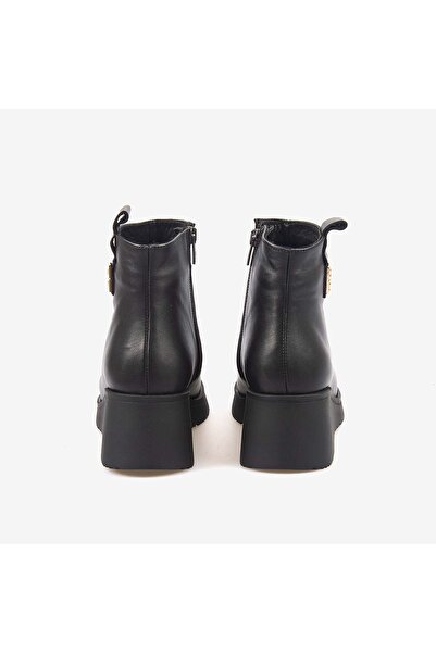KEMAL TANCA Hakiki Deri Kadın Dolgu Topuk Bot 601377