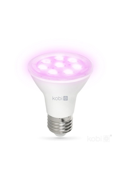 Kobi Bec LED pentru creșterea plantelor 7W PLANTY B, E27, lumină roz 1200K, a...