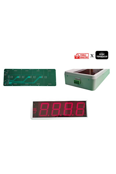 KCM Teknoloji Endüstriyel Aşağı-Yukarı Sayıcı Display Ekran – 4 Segment Gösterge