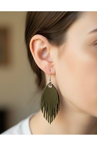 DENİZ TASARIM Deri küpe