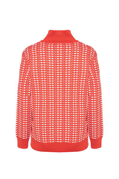 F&K 3X2 Stand Collar Zippered Sweater