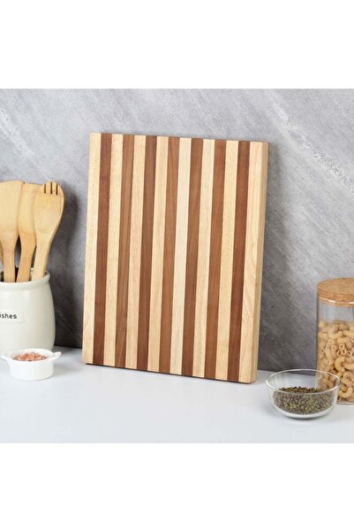 Danube Home لوح تقطيع لوريتا الخشبي المطاطي - لوح تقطيع مانع للانزلاق للحوم و...