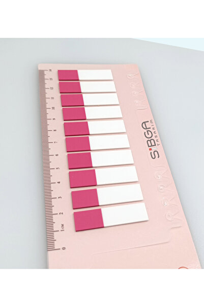 sibga tasarım Transparent Pink Half Postit Post-It Post It. Book Mark Bookmark Post-It Sticker 200 Sheets