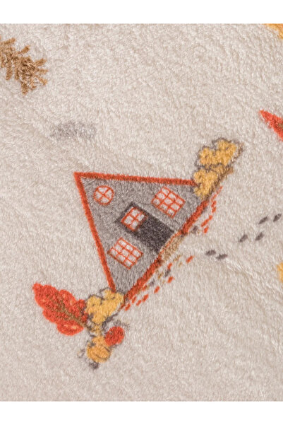 LC Waikiki LCW HOME Bej Baskılı Çift Kişilik Battaniye 200x220 cm