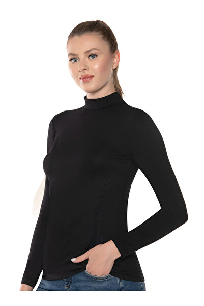 Belinay Bluză pe gât cu mânecă lungă