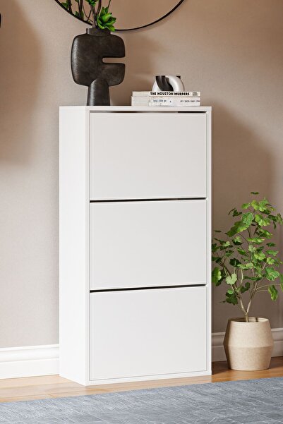 Ceramical AYB2 Düşer Kapak Ayakkabılık - Beyaz