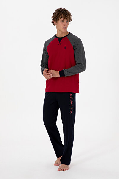 U.S. Polo Assn. Erkek Bordo Pijama Takımı 50318618-VR014
