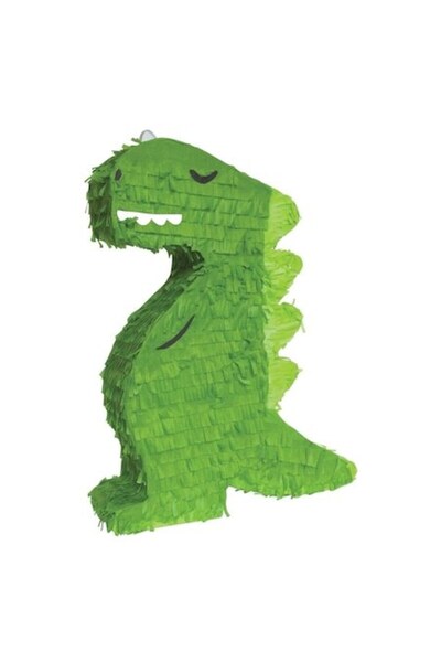 SHOPIENS Pinata Party Kids, formă de dinozaur, verde, cu umplutură, 35x8,5x43cm