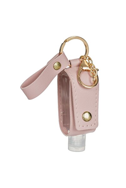 SHOPIENS Breloc Shopiens® cu sticla pentru depozitarea gelului din piele artificiala nude, 30