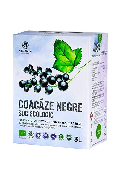 Aronia Charlottenburg Suc de coacăze negre 3L (RO--029)