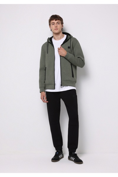 Colin's Regular Fit Mid Waist Straight Men's Black Sweatpants
