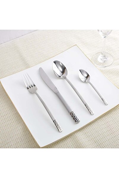 Danube Home Nour 24-Piece Stainless Steel Cutlery Set – Premium Flatware Forks, Knives & Spoons, Serves 6