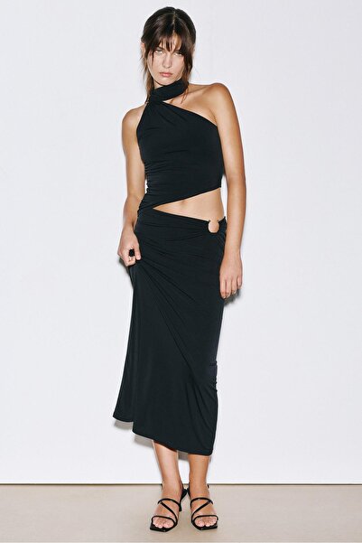 Pull & Bear Cut-out midi dress