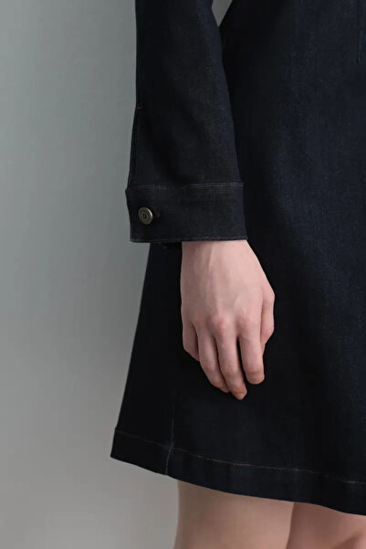 Gusto Denim Elbise - Lacivert