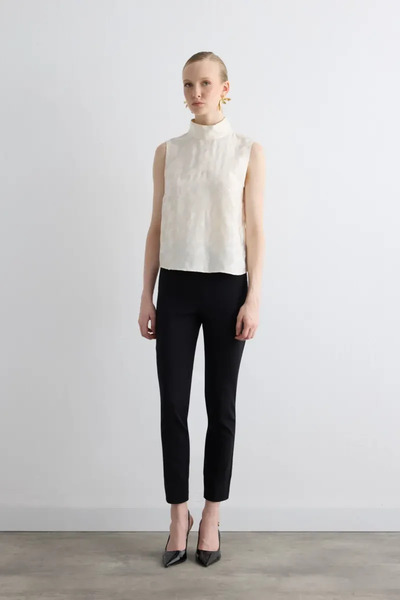 Gusto Блуза з високим коміром - Екрю