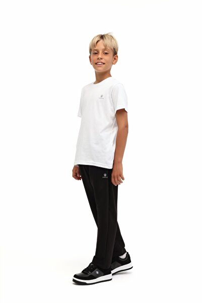 lumberjack Bl 22Tpt41 5Pr-Tp Black Boy's Sweatpants