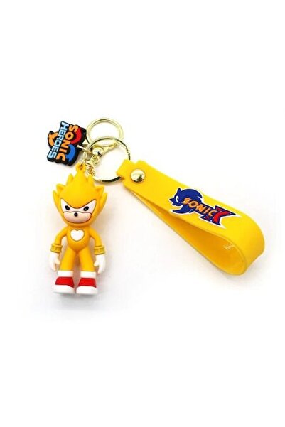 dalimag Anime Keychain with Sonic - Cute 3D Figure in Rubber, Hedgehog Type, ...