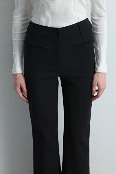 Gusto Sihirli Flare Pantolon - Siyah
