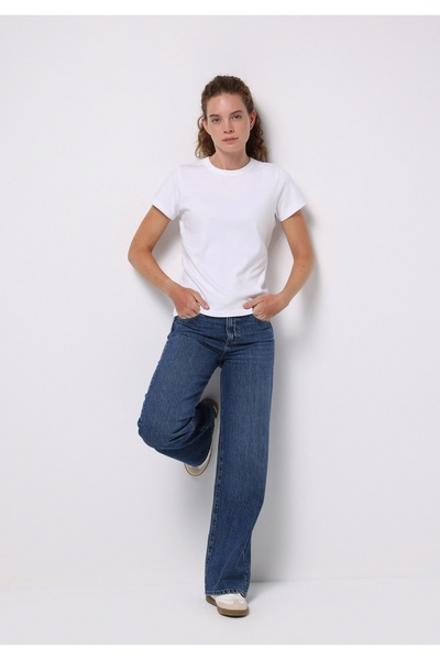 Colin's Regular Fit High Waist Wide Leg Women's Indigo Jean Trousers