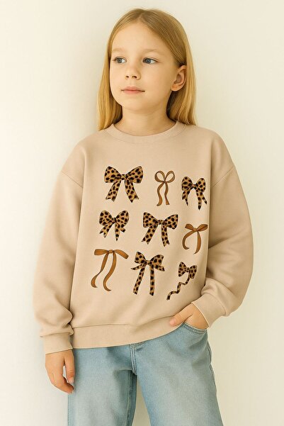 BENROMA 3-слойна памучна унисекс детска блуза с много сърца