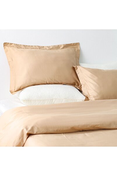 Danube Home Serene 3Pc Super King Duvet Set – 300TC Beige Cotton with Cover & 2 Pillowcases 260x220cm