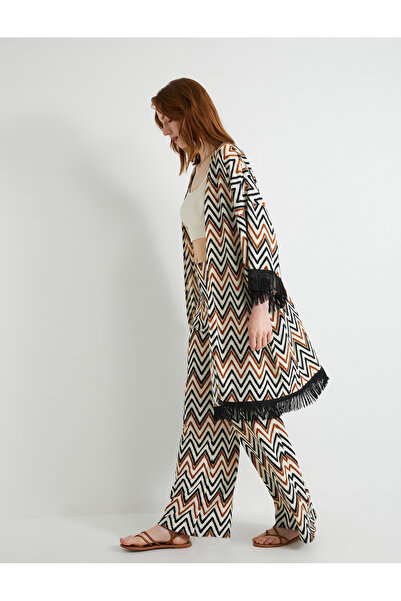 Koton Миди кимоно с детайл от пискюли