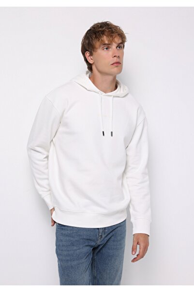 Colin's Comfort Fit Erkek Beyaz Sweatshirt