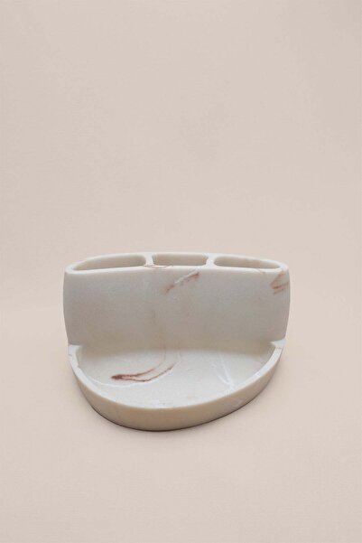 Barine Βάση και οργανωτής για πινέλα από ρητίνη με εμφάνιση μαρμάρου