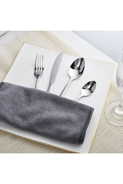 Danube Home Shams 24-Pc Stainless Steel Cutlery Set – Premium Forks, Knives & Spoons, Serves 6, Elegant Design