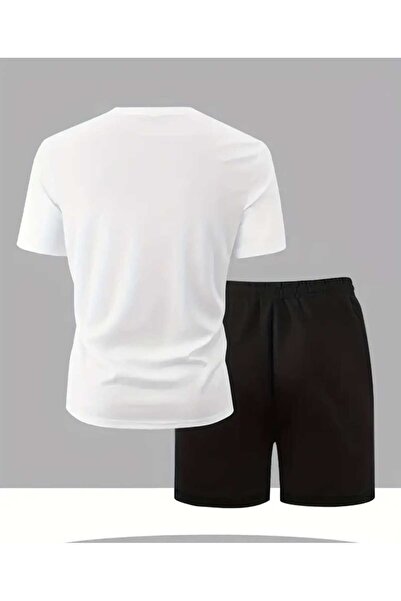 ORVIO Group Men's Basketball Player Printed T-Shirt and Shorts Set