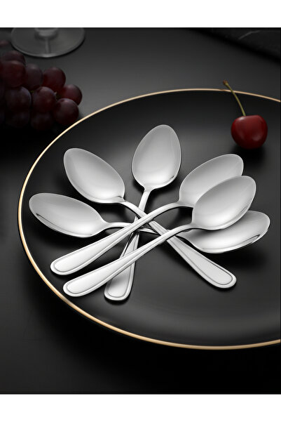 Bisbell 6-Piece Stainless Steel Table Spoon Set - Classic & Durable Cutlery,BB2532