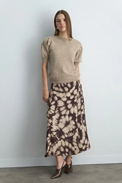 Gusto Kolu Büzgülü Triko - Bej