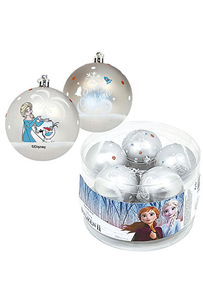 arditex Set 10 globuri 6cm Craciun Frozen argintii