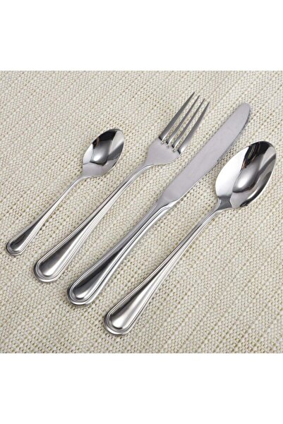 Danube Home Tahani 24-Pc Stainless Steel Cutlery Set – Durable Flatware for Dining, Parties & Home, Serves 6
