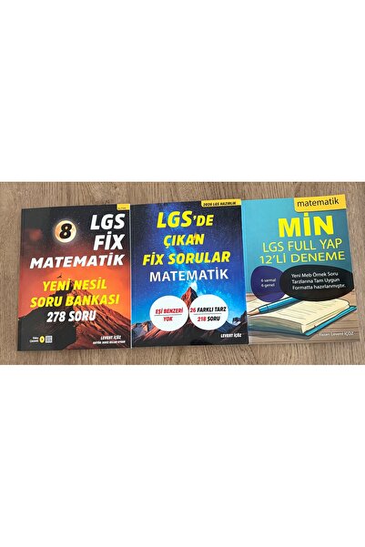 Levent İçöz Yayıncılık lgs fix full yeni nesil 3 lü set