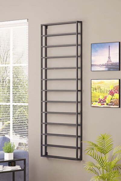 Genel Markalar 13 Katlı Metal Şarap Rafı, Duvara Monte, Şaraplık, Estetik ve Pratik Tasarım